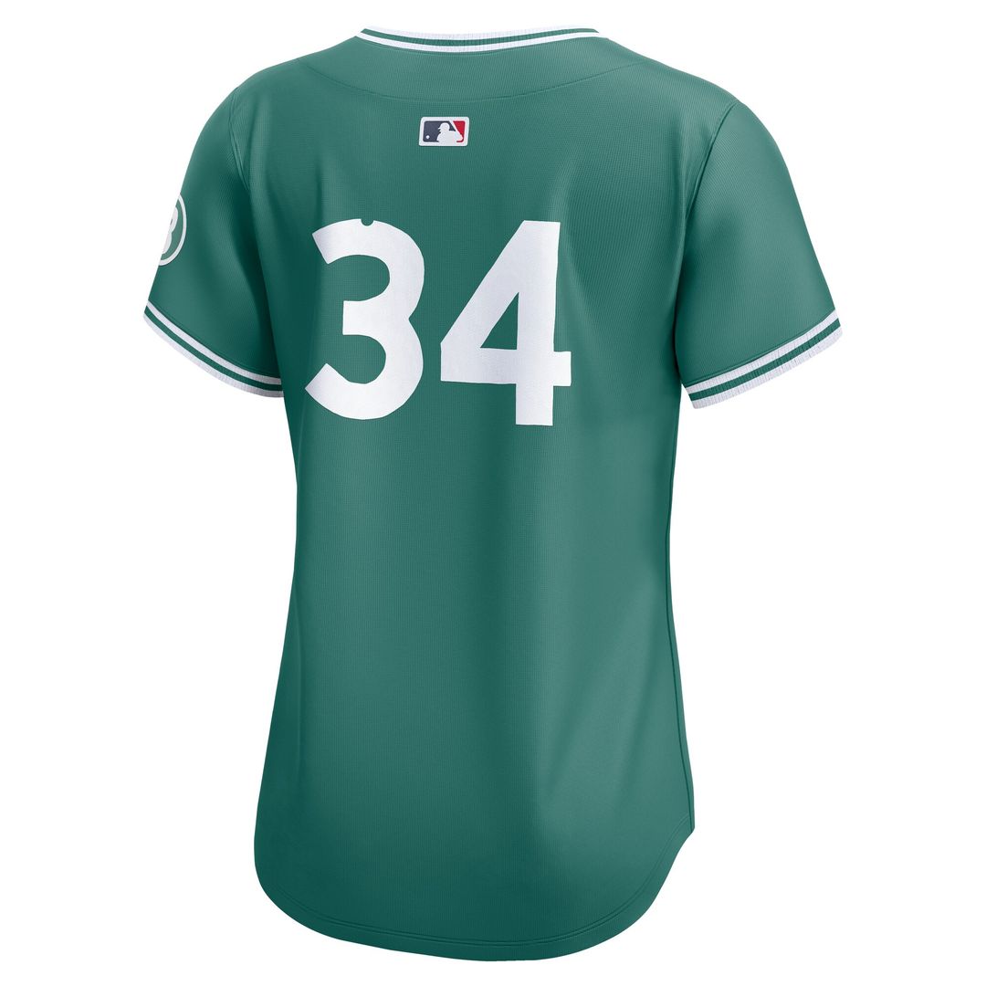 David Ortiz Boston Red Sox Nike Women's 2025 City Connect Limited Retired Player Jersey - Green Official MLB Team Apparel Baseball Fan Gear