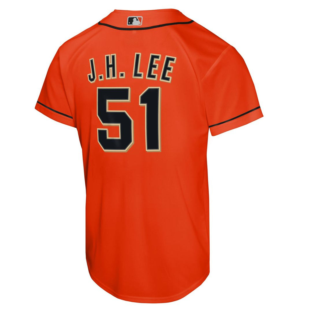 Jung Hoo Lee San Francisco Giants Nike Youth Alternate 2 Replica Jersey - Black Official MLB Team Apparel Baseball Fan Gear