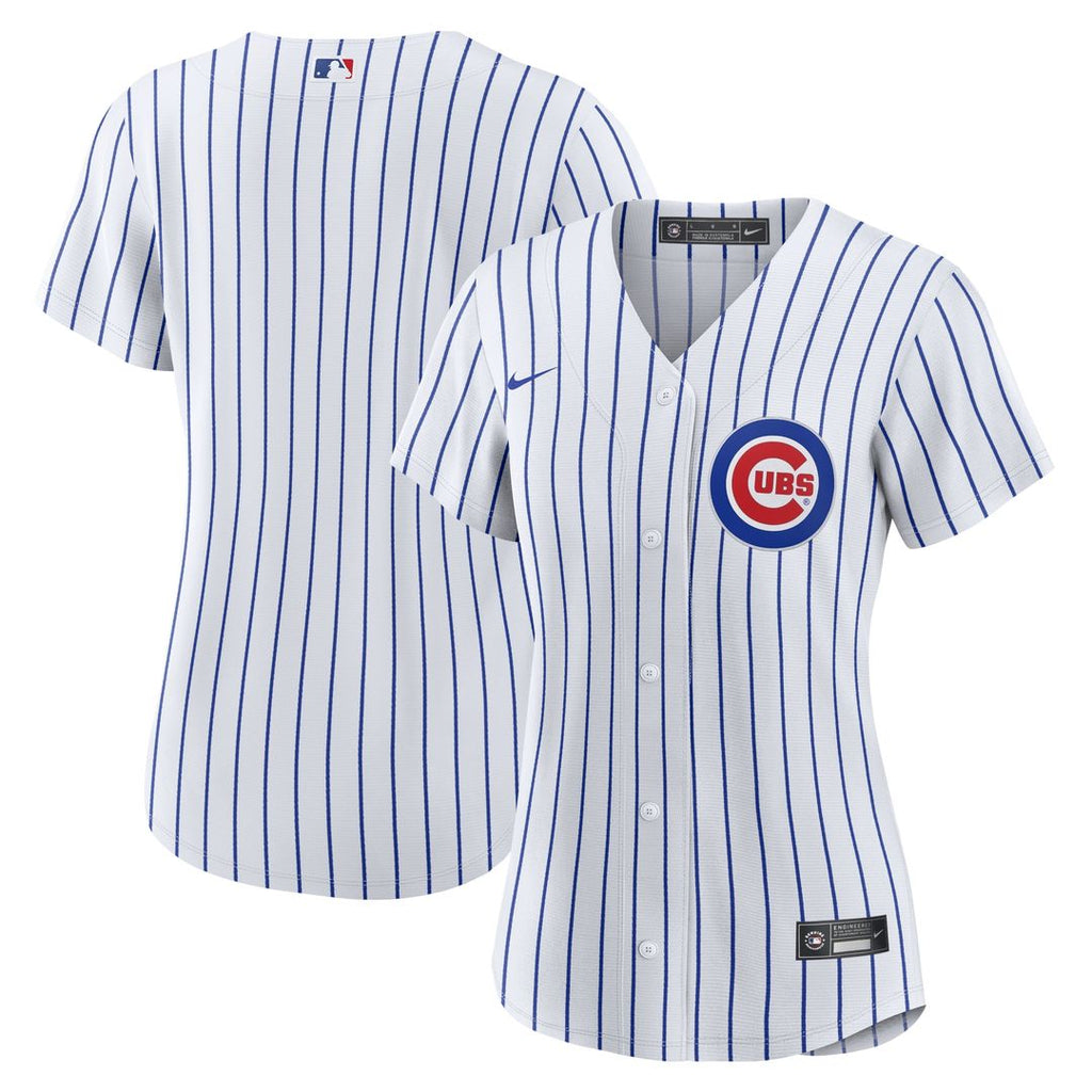 Chicago Cubs Nike Women's Home Replica Team Jersey - White Official MLB Team Apparel Baseball Fan Gear