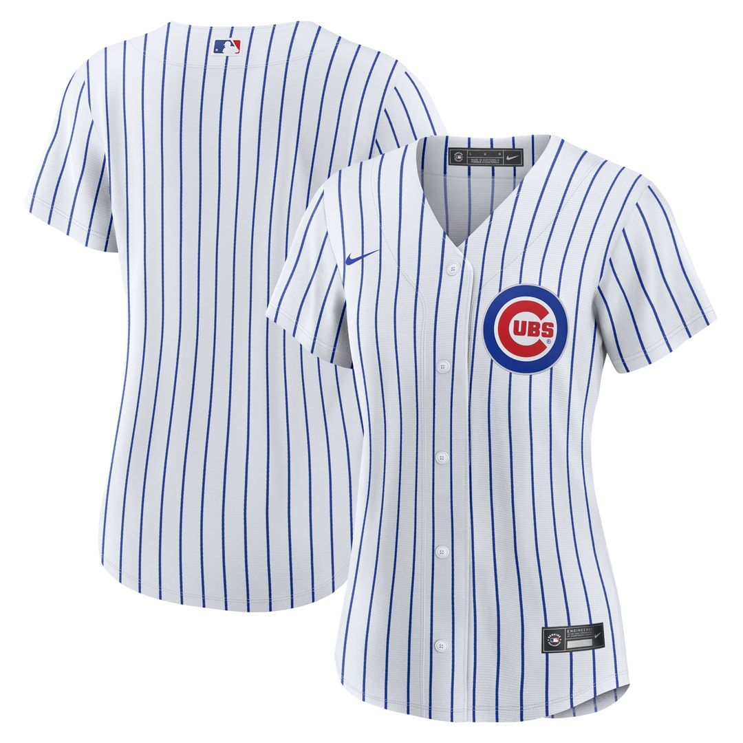 Chicago Cubs Nike Women's Home Replica Team Jersey - White Official MLB Team Apparel Baseball Fan Gear