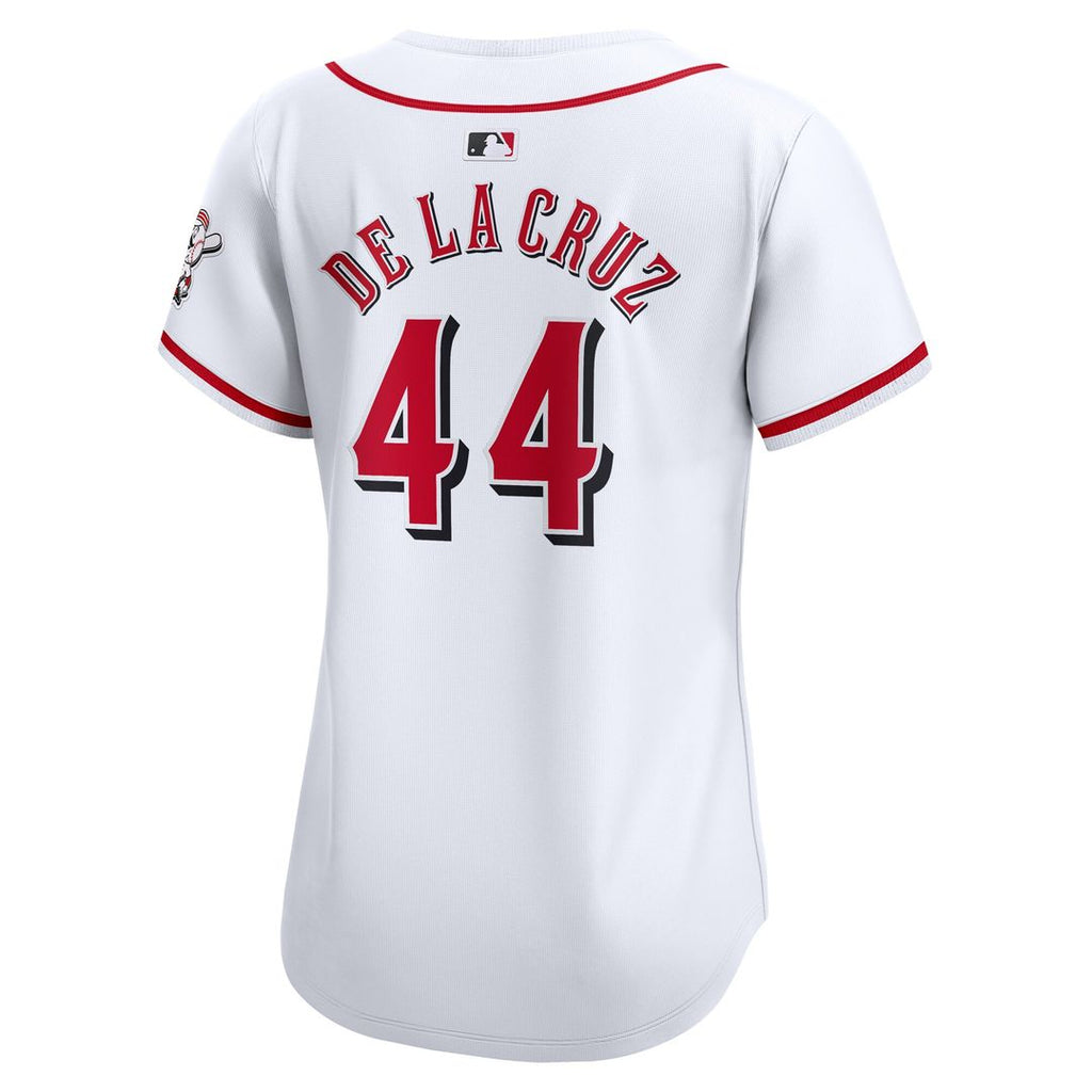 Elly De La Cruz Cincinnati Reds Nike Women's Home Limited Player Jersey – White Official MLB Team Apparel Baseball Fan Gear