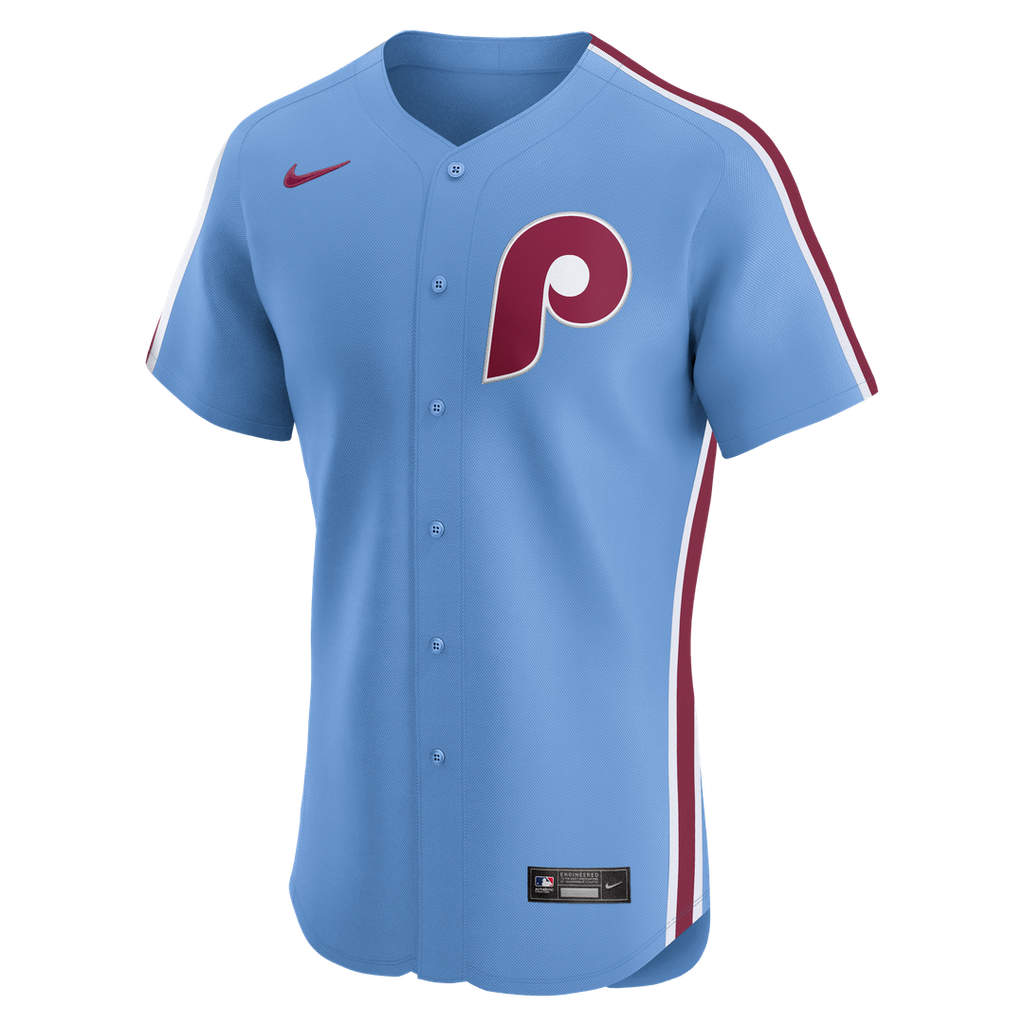 Philadelphia Phillies Nike Alternate Elite Jersey - Light Blue Official MLB Team Apparel Baseball Fan Gear