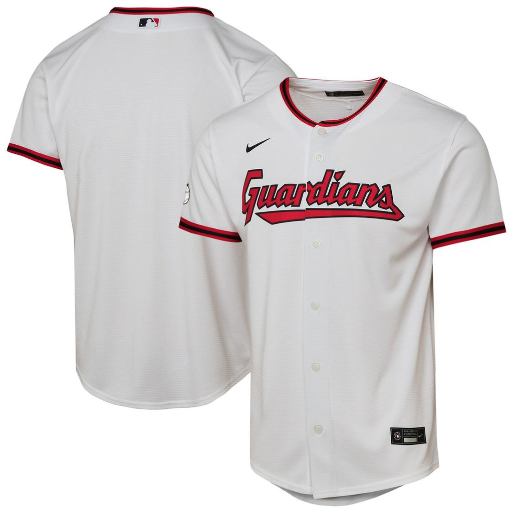 Cleveland Guardians Nike Youth Home Stadium Jersey - White Official MLB Team Apparel Baseball Fan Gear