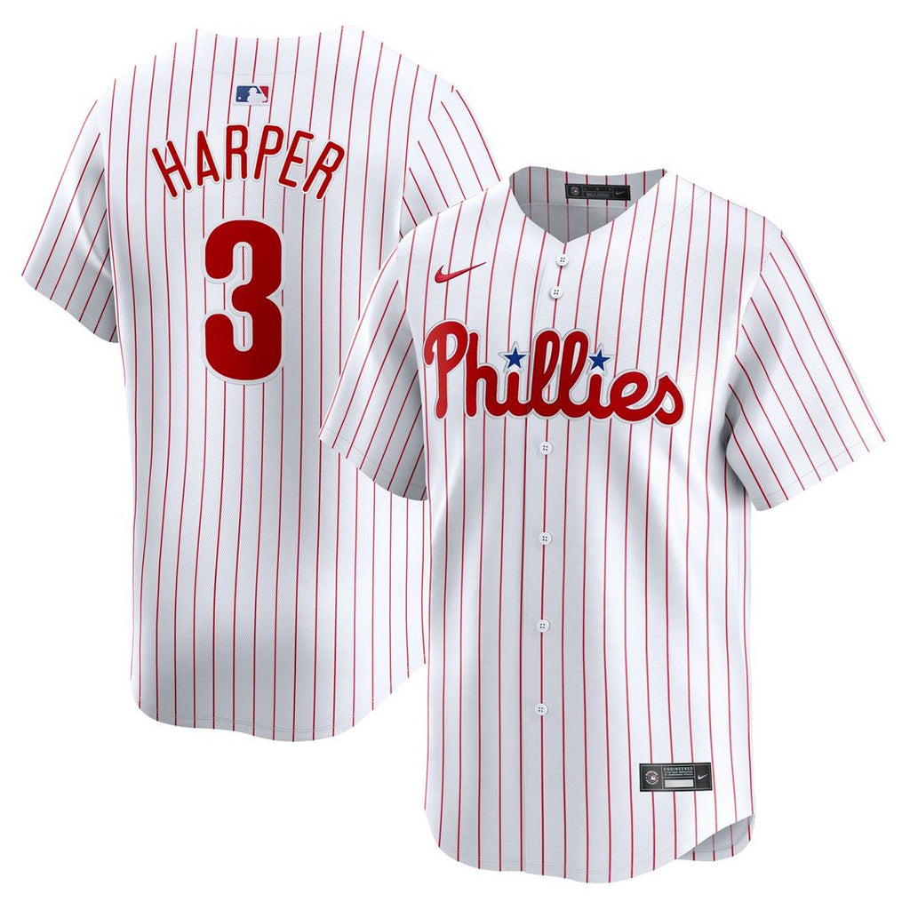 Bryce Harper Philadelphia Phillies Nike Youth Home Limited Player Jersey - White Official MLB Team Apparel Baseball Fan Gear