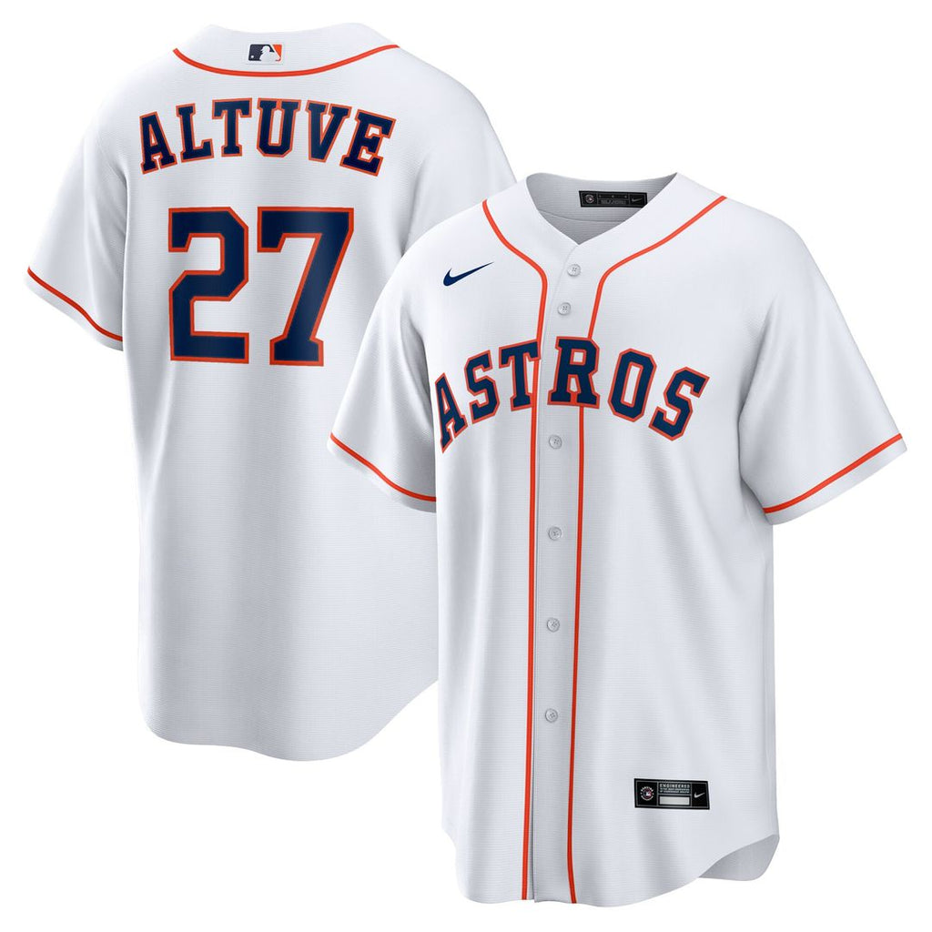 Jose Altuve Houston Astros Nike Home Replica Player Name Jersey - White Official MLB Team Apparel Baseball Fan Gear