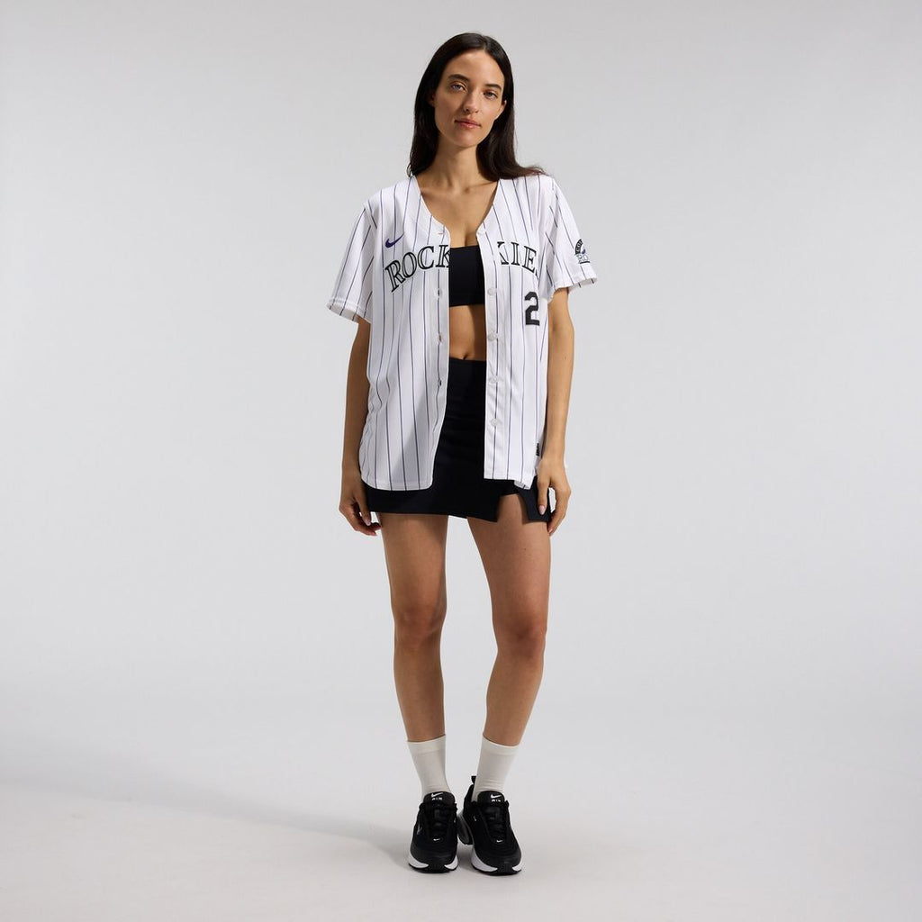 Kris Bryant Colorado Rockies Nike Women's Home Limited Player Jersey - White Official MLB Team Apparel Baseball Fan Gear