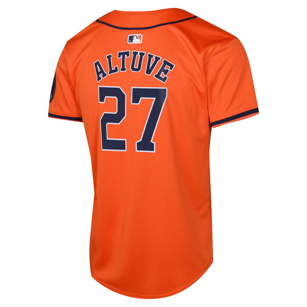 Jose Altuve Houston Astros Nike Youth Alternate Limited Player Jersey – Orange Official MLB Team Apparel Baseball Fan Gear