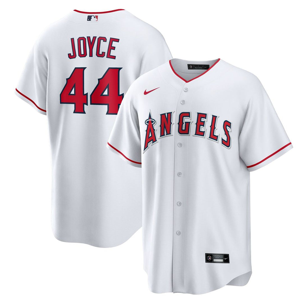 Ben Joyce Los Angeles Angels Nike Home Replica Jersey - White Official MLB Team Apparel Baseball Fan Gear