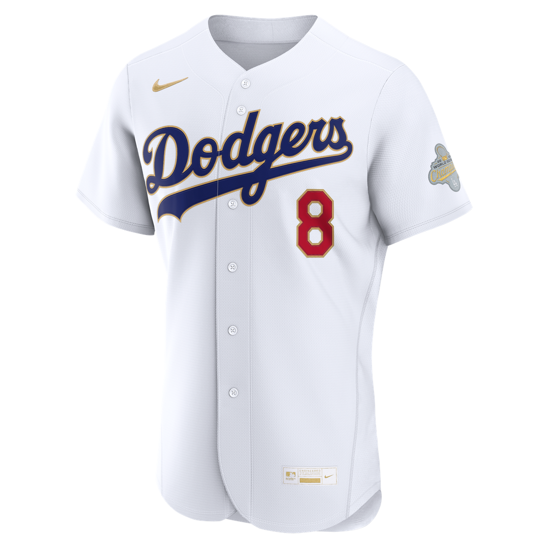Enrique Hernández Los Angeles Dodgers Nike 2026 Gold Collection Authentic Jersey - White Official MLB Team Apparel Baseball Fan Gear