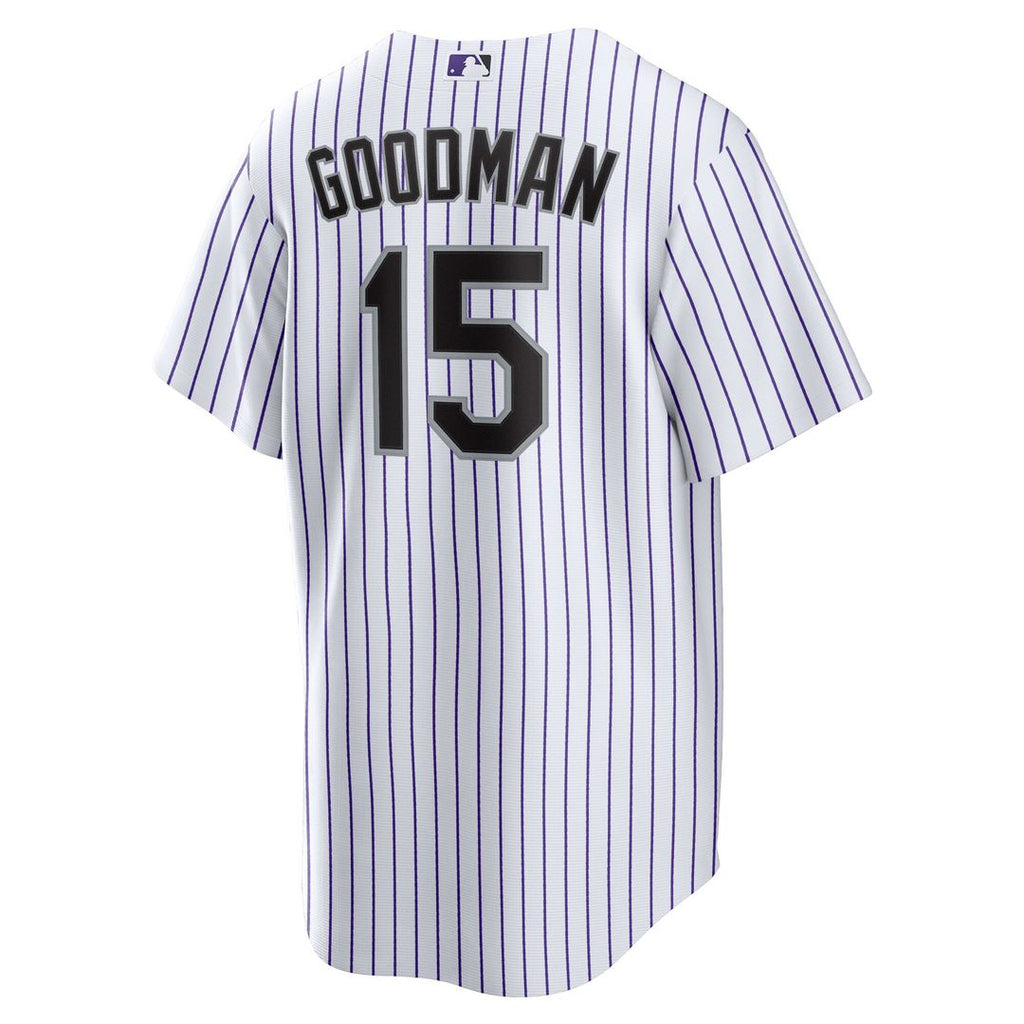 Hunter Goodman Colorado Rockies Nike Youth Home Replica Jersey - White Official MLB Team Apparel Baseball Fan Gear