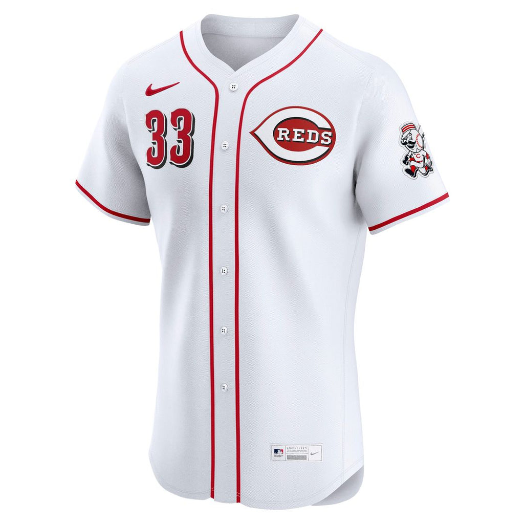 Christian Encarnacion-Strand Cincinnati Reds Nike Home Elite Jersey - White Official MLB Team Apparel Baseball Fan Gear