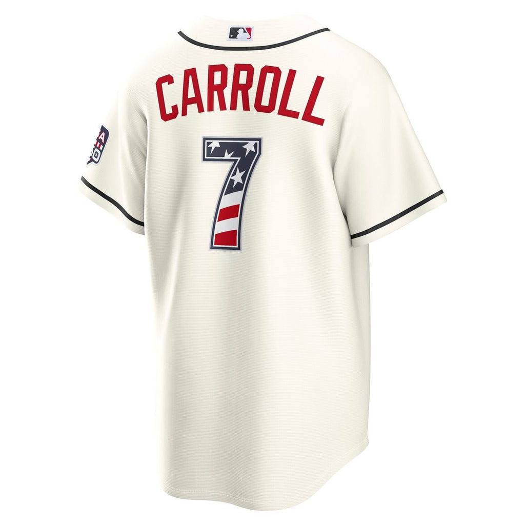 Corbin Carroll Arizona Diamondbacks Nike USA 250 Fourth of July Home Stadium Jersey - Cream Official MLB Team Apparel Baseball Fan Gear
