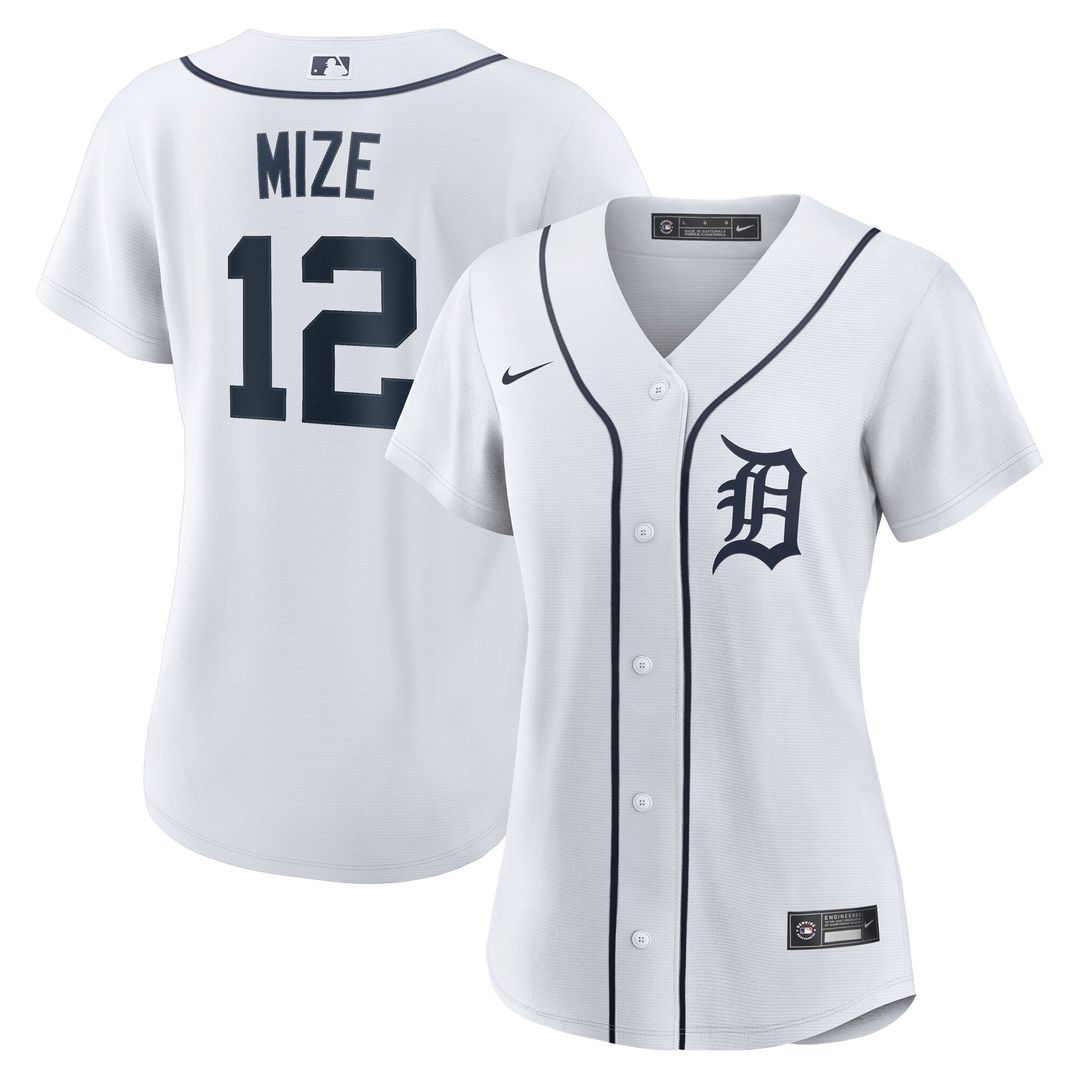 Casey Mize Detroit Tigers Nike Women's Home Replica Jersey - White Official MLB Team Apparel Baseball Fan Gear
