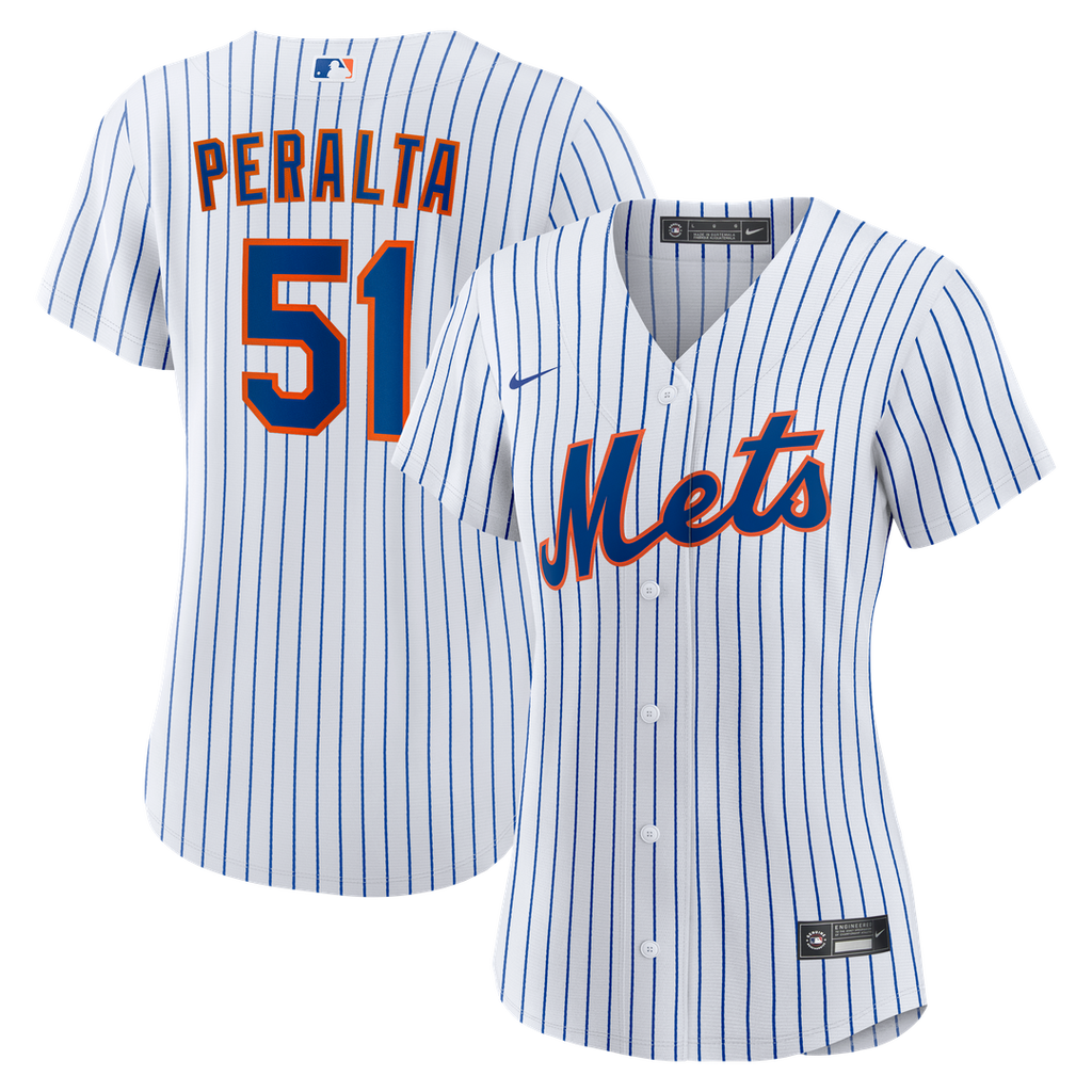 Freddy Peralta New York Mets Nike Women's Home Replica Jersey - White Official MLB Team Apparel Baseball Fan Gear