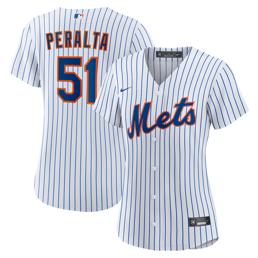 Freddy Peralta New York Mets Nike Women's Home Replica Jersey - White Official MLB Team Apparel Baseball Fan Gear