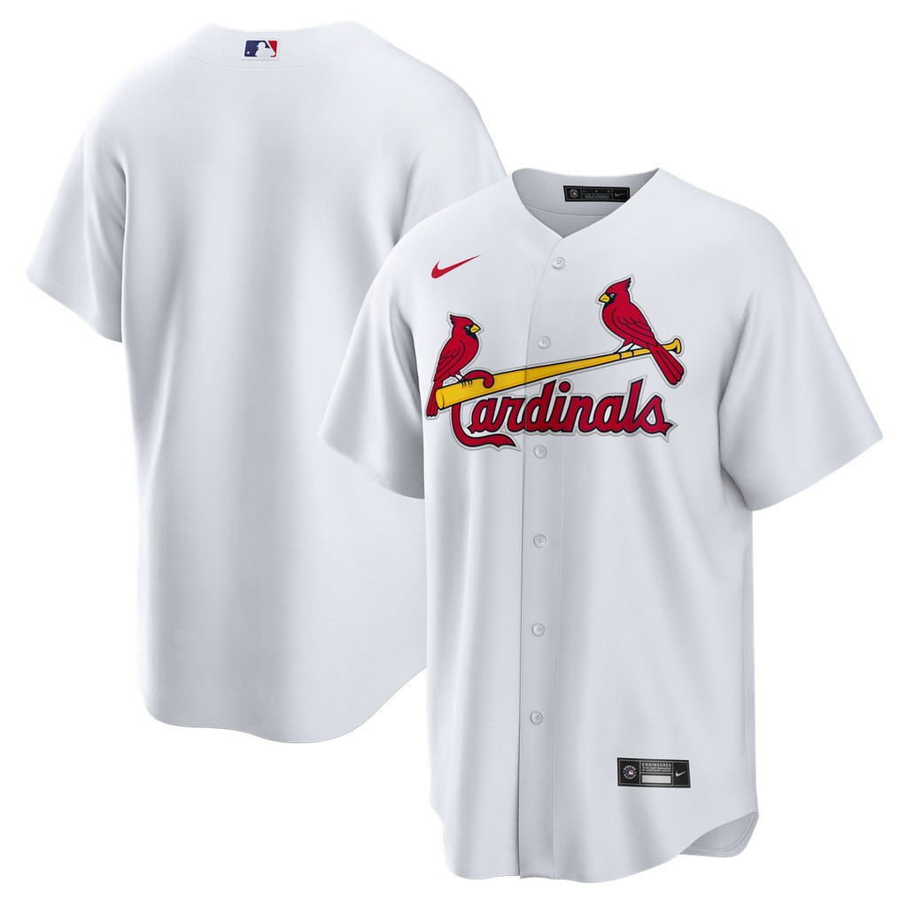 St. Louis Cardinals Nike Home Big & Tall Replica Jersey - White Official MLB Team Apparel Baseball Fan Gear