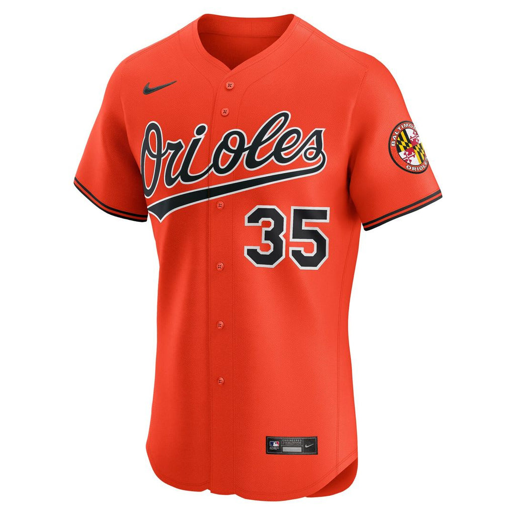 Adley Rutschman Baltimore Orioles Nike Alternate 2 Elite Jersey - Orange Official MLB Team Apparel Baseball Fan Gear