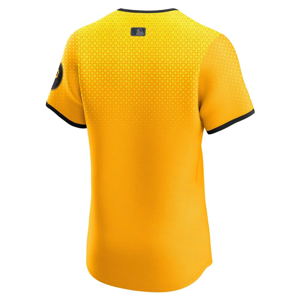Pittsburgh Pirates Nike City Connect Elite Jersey - Gold Official MLB Team Apparel Baseball Fan Gear
