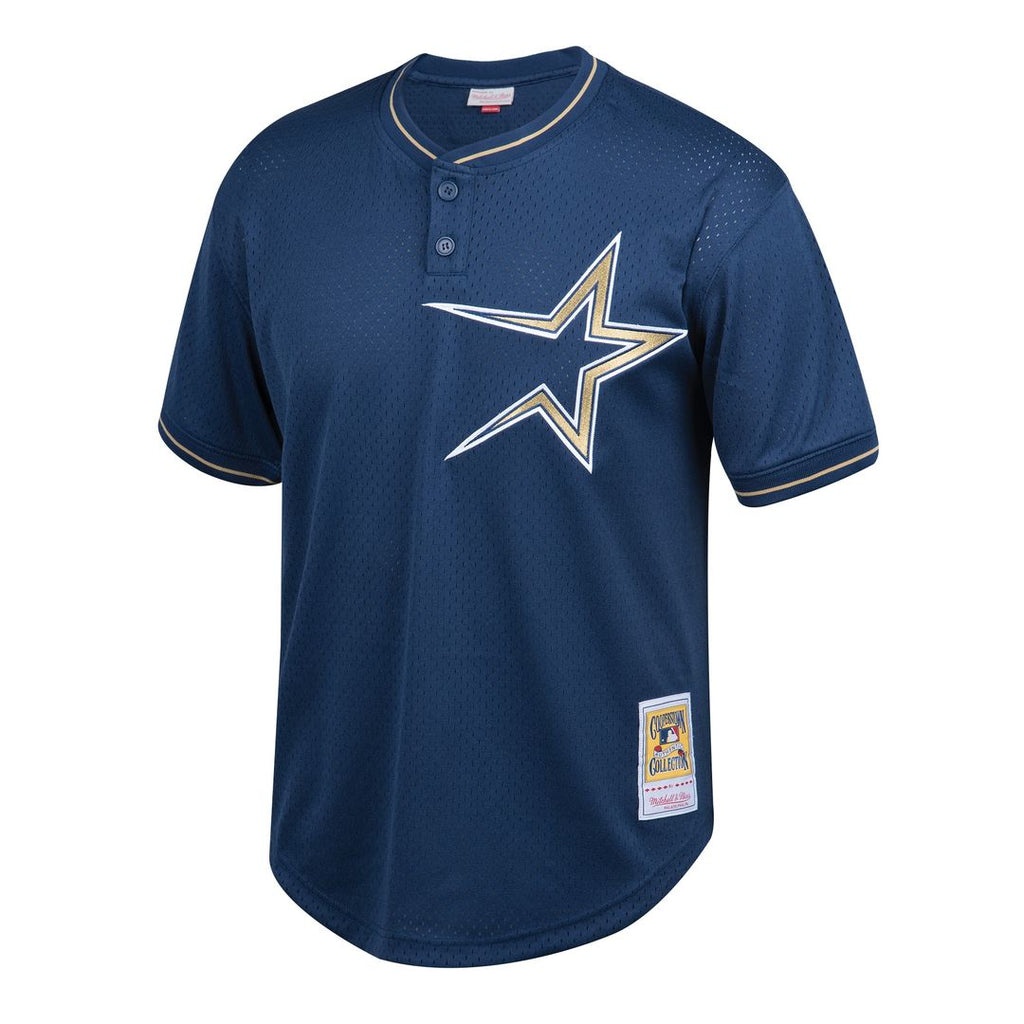 Jeff Bagwell Houston Astros Mitchell & Ness Youth Cooperstown Collection Mesh Batting Practice Jersey - Navy Official MLB Team Apparel Baseball Fan Ge