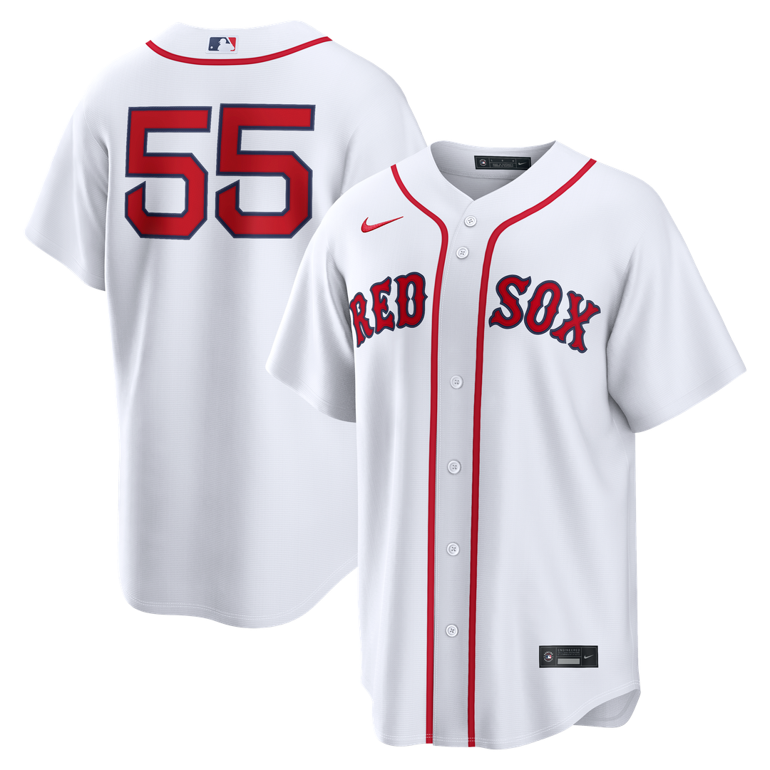 Ranger Suárez Boston Red Sox Nike Home Replica Jersey - White Official MLB Team Apparel Baseball Fan Gear