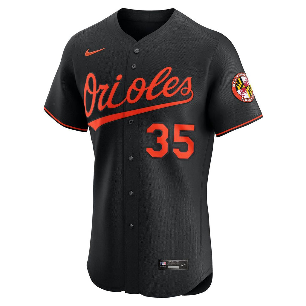 Adley Rutschman Baltimore Orioles Nike Alternate Elite Jersey - Black Official MLB Team Apparel Baseball Fan Gear