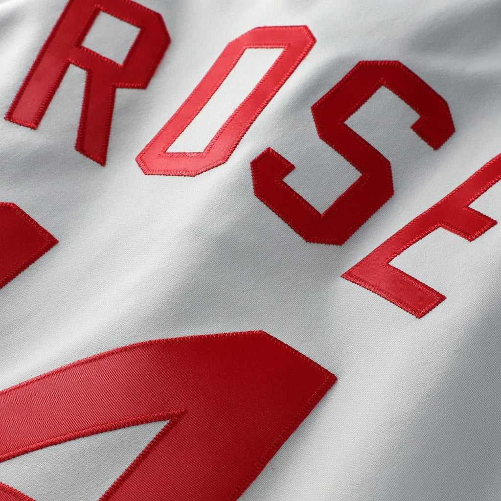 Pete Rose Cincinnati Reds Mitchell & Ness 1976 Authentic Jersey - Gray Official MLB Team Apparel Baseball Fan Gear