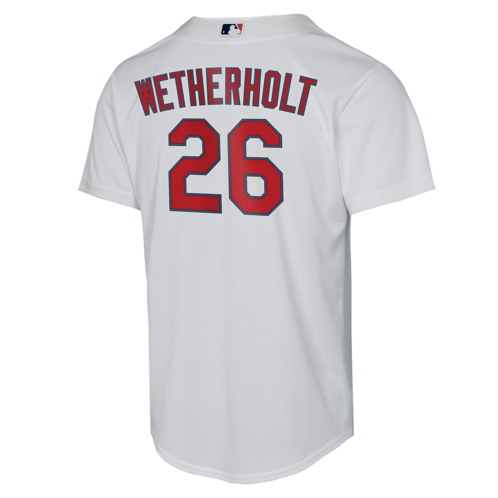 JJ Wetherholt St. Louis Cardinals Nike Youth Home Replica Jersey - White Official MLB Team Apparel Baseball Fan Gear