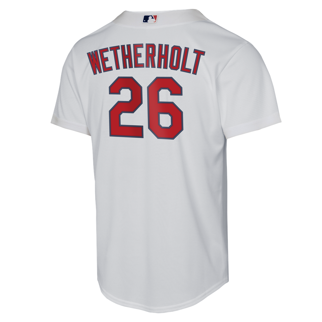JJ Wetherholt St. Louis Cardinals Nike Youth Home Replica Jersey - White Official MLB Team Apparel Baseball Fan Gear