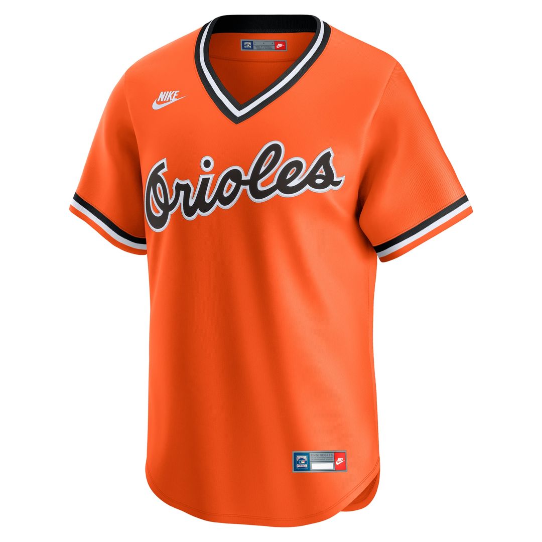 Baltimore Orioles Nike Cooperstown Collection Limited Jersey - Orange Official MLB Team Apparel Baseball Fan Gear