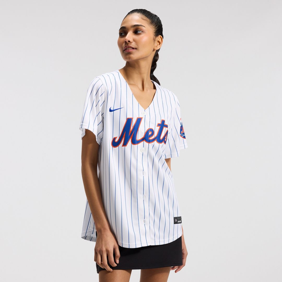 New York Mets Nike Women's Home Limited Jersey - White Official MLB Team Apparel Baseball Fan Gear