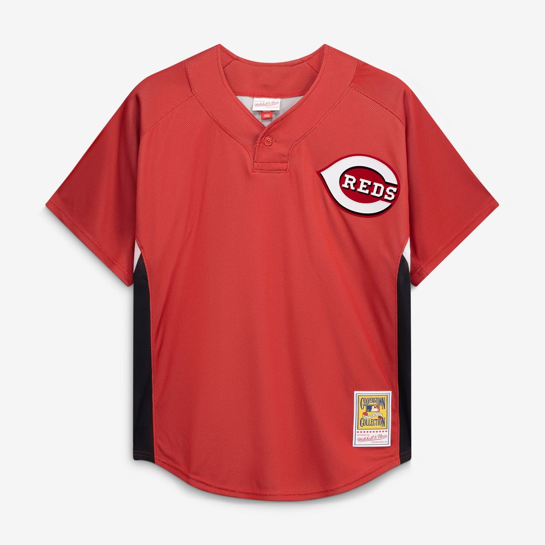 Ken Griffey Jr. Cincinnati Reds Mitchell & Ness Authentic Batting Practice Jersey - Red Official MLB Team Apparel Baseball Fan Gear