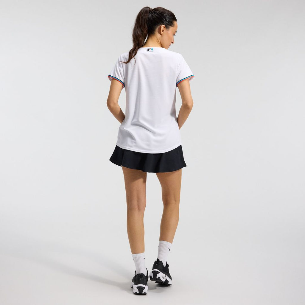 Miami Marlins Nike Women's Replica Team Jersey - White Official MLB Team Apparel Baseball Fan Gear