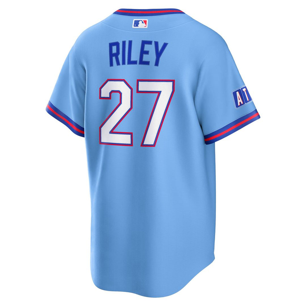 Austin Riley Atlanta Braves Nike 2026 City Connect Stadium Jersey - Powder Blue Official MLB Team Apparel Baseball Fan Gear