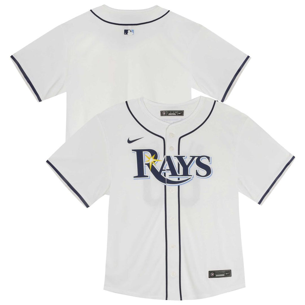 Tampa Bay Rays Nike Youth Home Game Jersey - White Official MLB Team Apparel Baseball Fan Gear