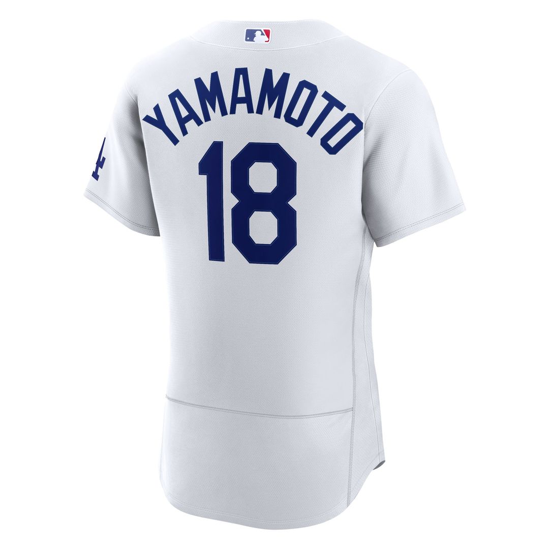 Yoshinobu Yamamoto Los Angeles Dodgers Nike Home Authentic Jersey - White Official MLB Team Apparel Baseball Fan Gear
