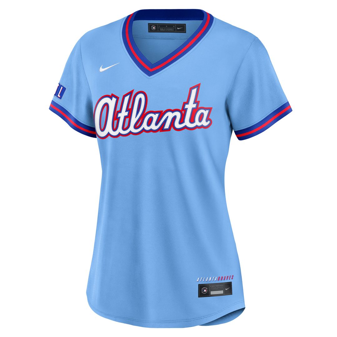 Atlanta Braves Nike Women's 2026 City Connect Stadium Jersey - Powder Blue Official MLB Team Apparel Baseball Fan Gear