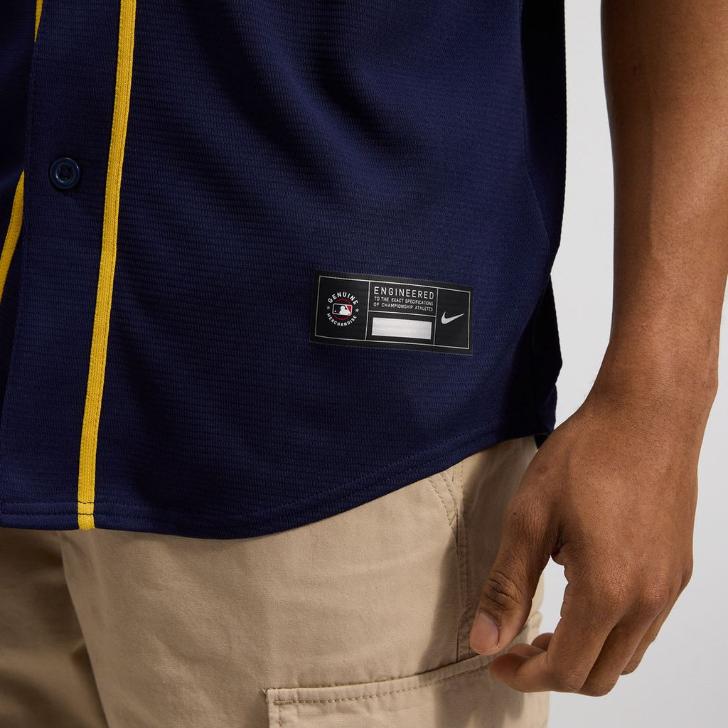Milwaukee Brewers Nike Alternate Replica Team Jersey - Navy Official MLB Team Apparel Baseball Fan Gear