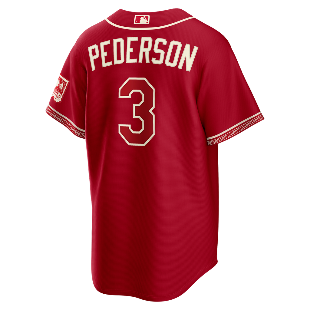 Joc Pederson Texas Rangers Nike 2026 City Connect Stadium Jersey - Red Official MLB Team Apparel Baseball Fan Gear