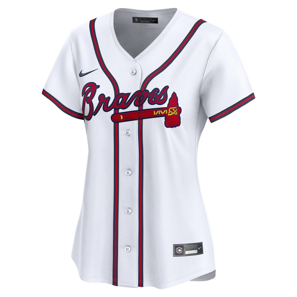 Ozzie Albies Atlanta Braves Nike Women's Home Limited Player Jersey - White Official MLB Team Apparel Baseball Fan Gear