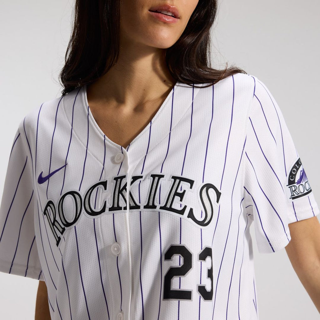 Kris Bryant Colorado Rockies Nike Women's Home Limited Player Jersey - White Official MLB Team Apparel Baseball Fan Gear