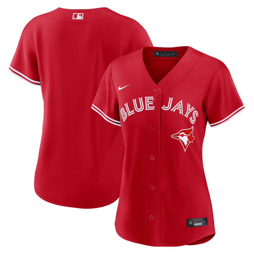 Toronto Blue Jays Nike Women's Alternate Replica Jersey - Red Official MLB Team Apparel Baseball Fan Gear