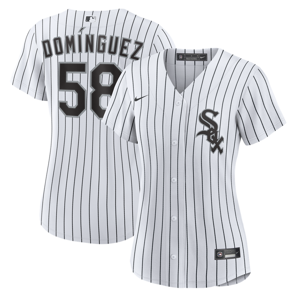 Seranthony Domínguez Chicago White Sox Nike Women's Home Replica Jersey - White Official MLB Team Apparel Baseball Fan Gear