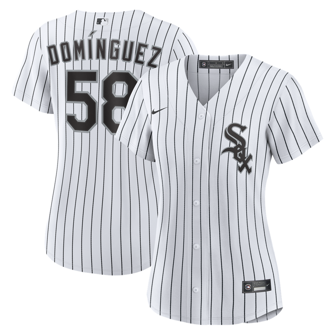 Seranthony Domínguez Chicago White Sox Nike Women's Home Replica Jersey - White Official MLB Team Apparel Baseball Fan Gear