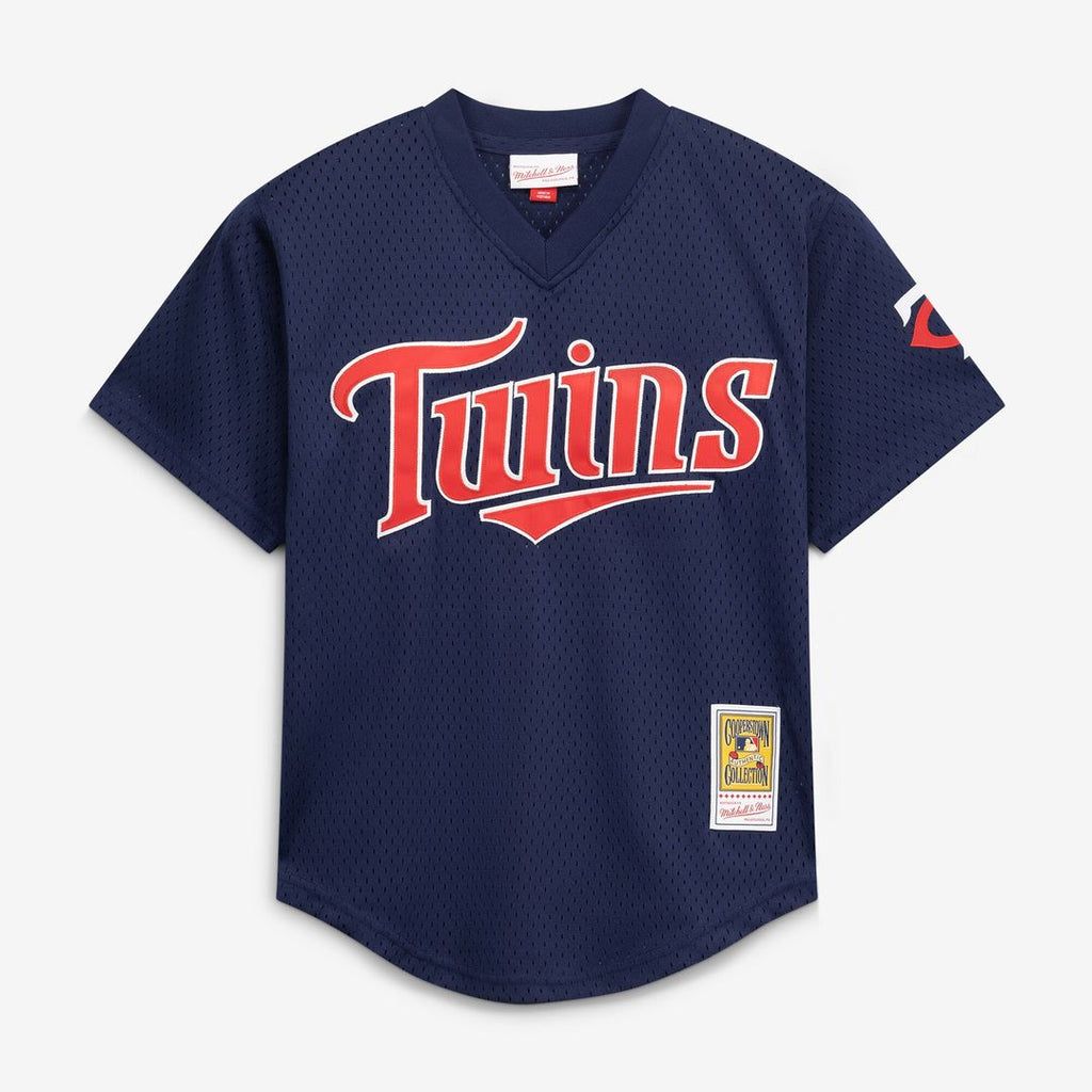 David Ortiz Minnesota Twins Mitchell & Ness Youth Cooperstown Collection Mesh Batting Practice Jersey - Navy Official MLB Team Apparel Baseball Fan Ge