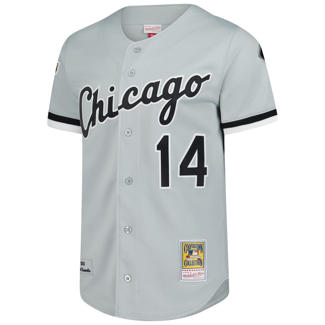 Paul Konerko Chicago White Sox Mitchell & Ness 2005 Cooperstown Collection Authentic Jersey - Gray Official MLB Team Apparel Baseball Fan Gear