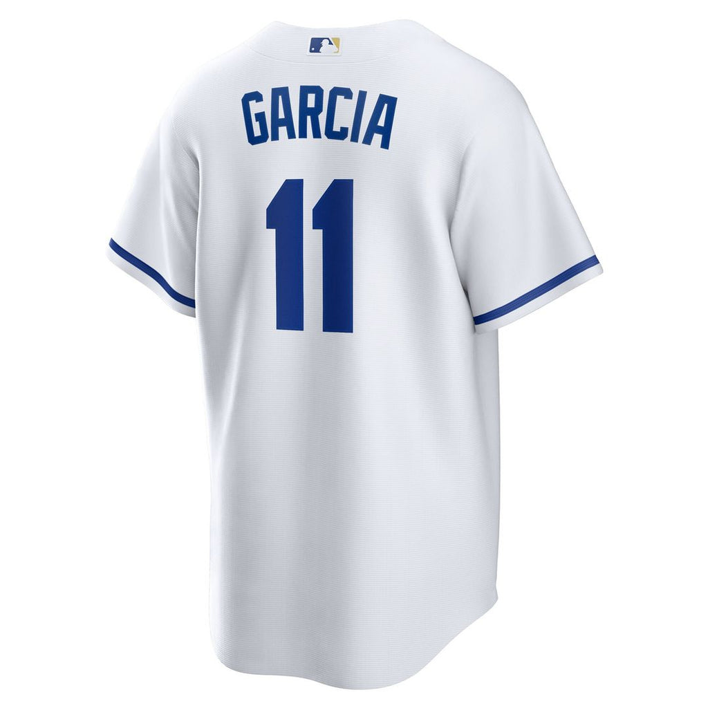 Maikel Garcia Kansas City Royals Nike Home Replica Jersey - White Official MLB Team Apparel Baseball Fan Gear