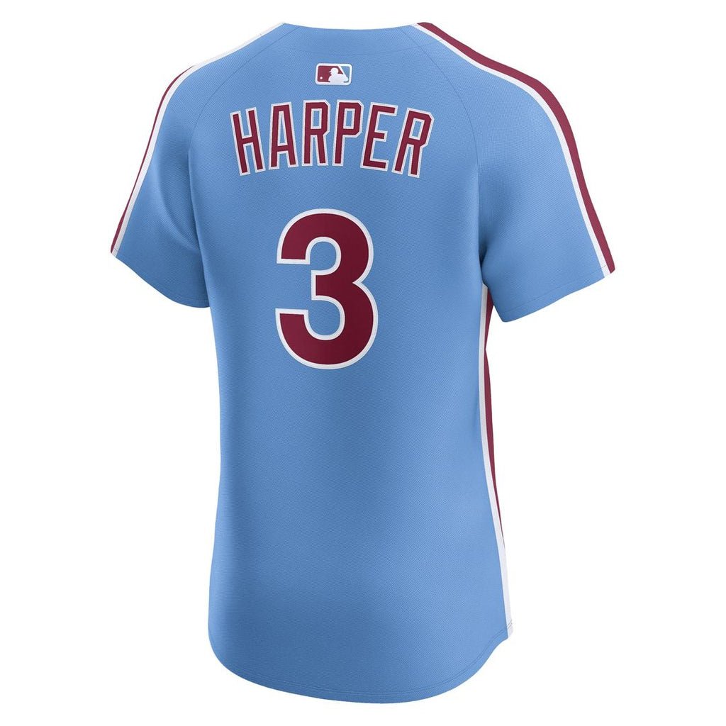 Bryce Harper Philadelphia Phillies Nike Alternate Elite Jersey - Light Blue Official MLB Team Apparel Baseball Fan Gear