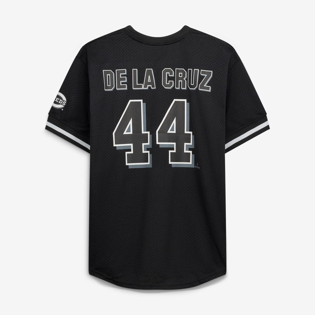 Elly De La Cruz Cincinnati Reds Fanatics Big & Tall Heavyweight Mesh Jersey - Black/White Official MLB Team Apparel Baseball Fan Gear