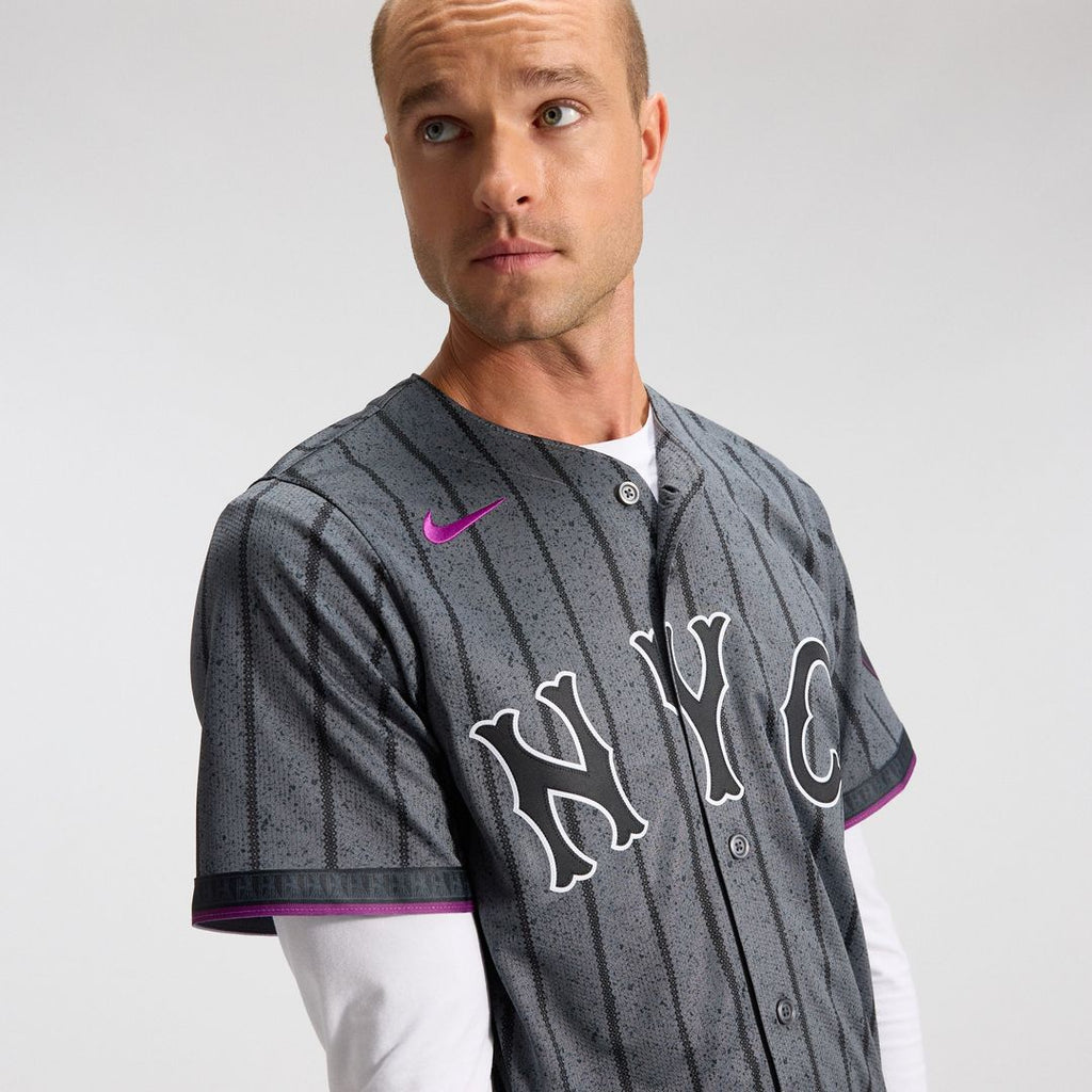 New York Mets Nike City Connect Limited Jersey - Gray Official MLB Team Apparel Baseball Fan Gear