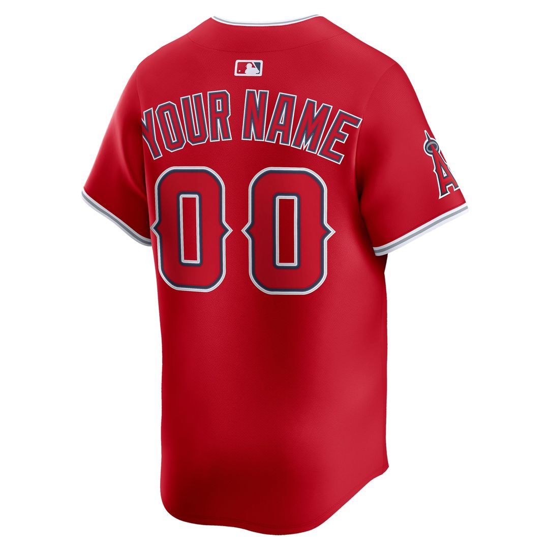 Los Angeles Angels Nike Home Limited Custom Jersey - White Official MLB Team Apparel Baseball Fan Gear